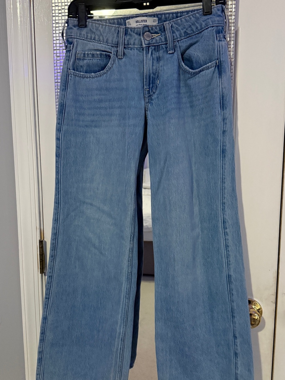 Hollister Light Blue Wide-Leg Denim Jeans